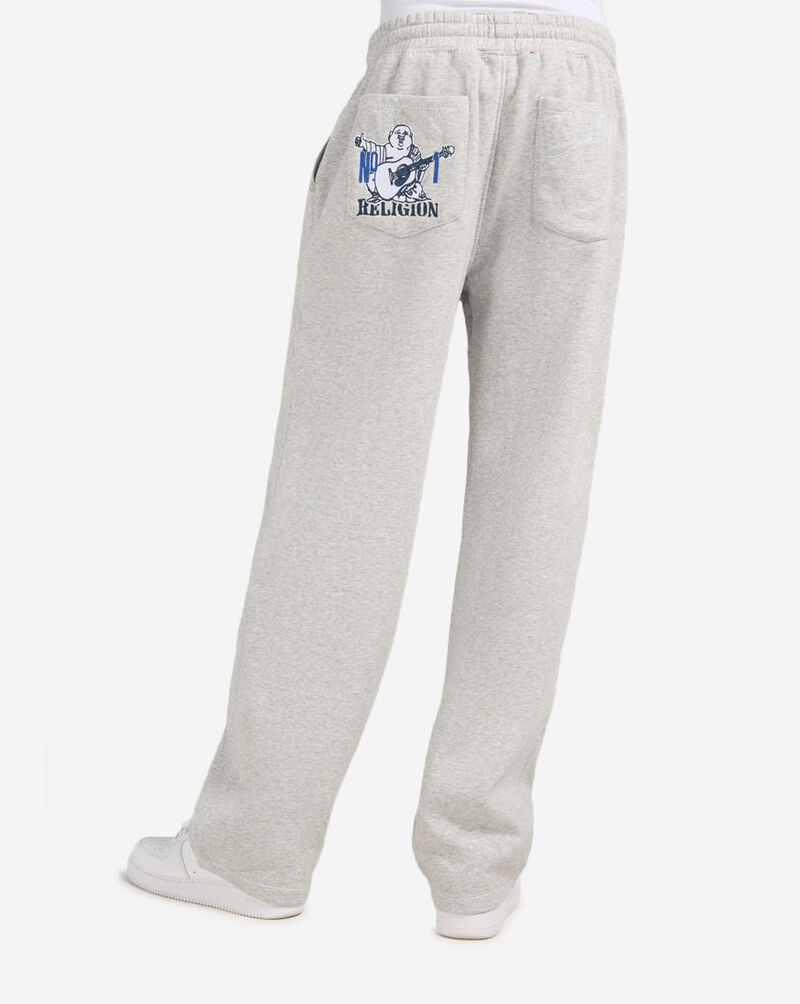 True Religion No. 1 Logo Big T Sweatpant 110787-GRY Grey 2