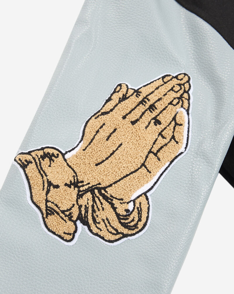 First Row Kids' Peace Varsity Jacket FRBJ0070S-BLK Black 3