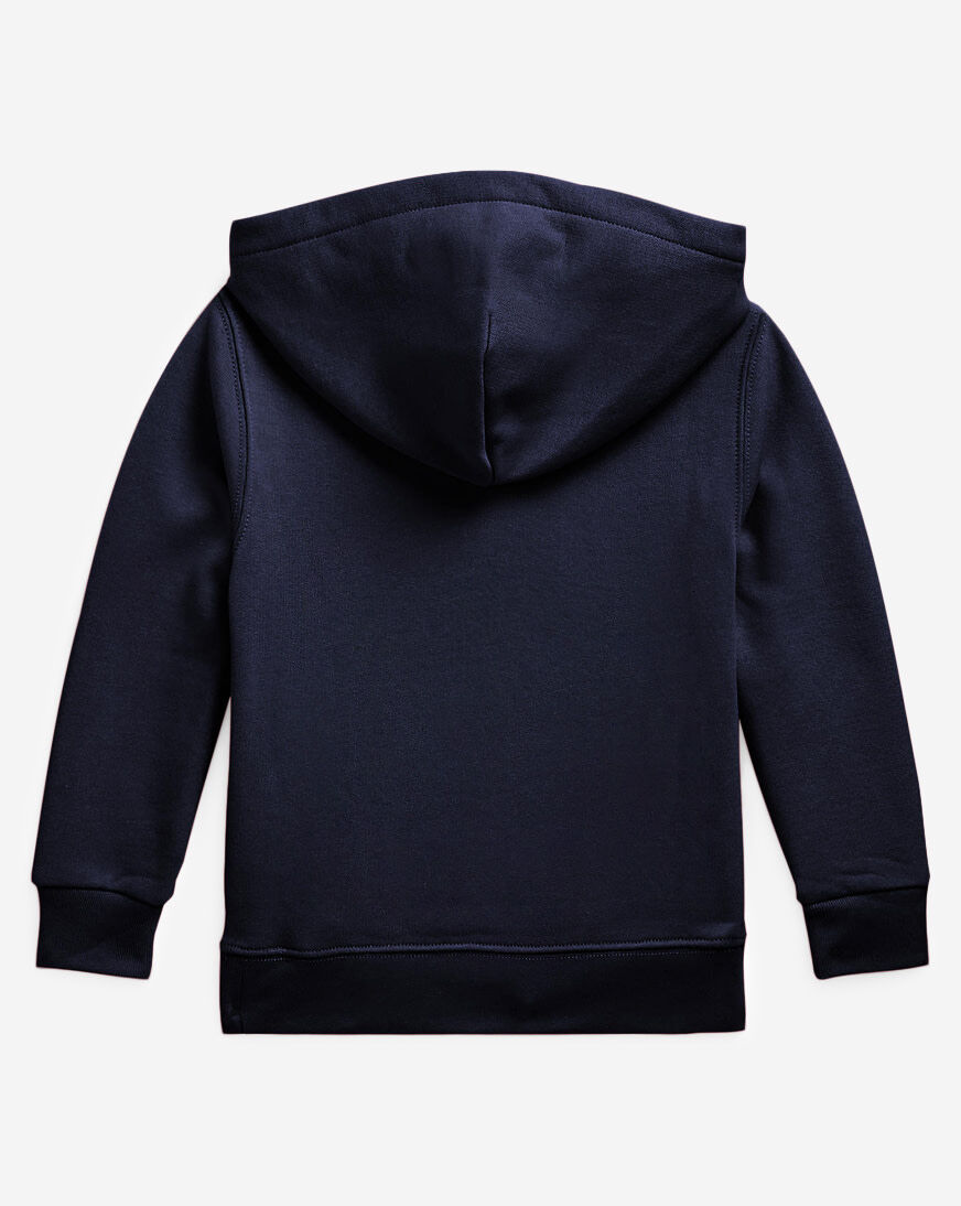Shop Polo Ralph Lauren Kids' Plaid-Logo Fleece Hoodie