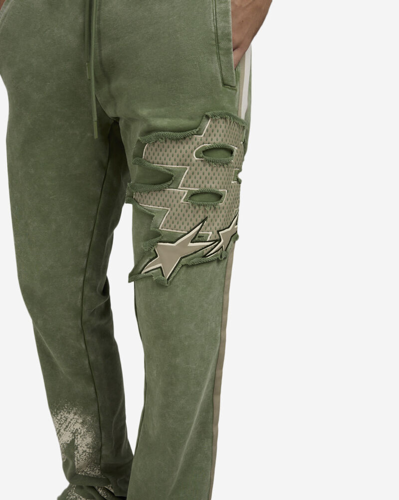 Smoke Rise Division Fleece Pants FP25355SNZ-VIN Green 3
