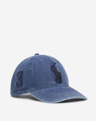 Classic Cotton Chino Sport Cap With Raised Pony