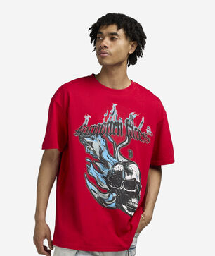Flaming Skull Tee