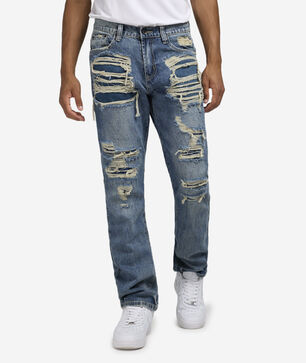 Heavy Rips and Repair Jeans