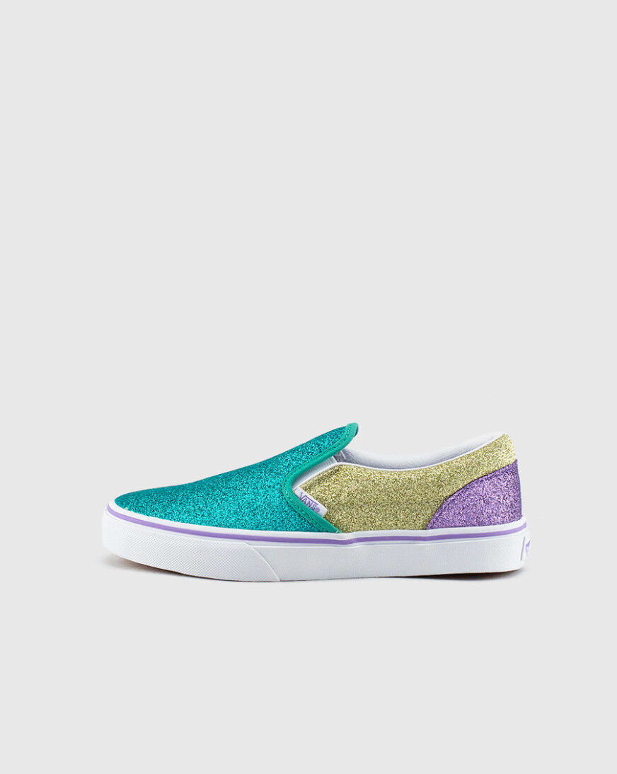 glitter slip on vans