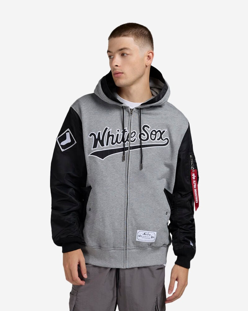 New Era Alpha Industries Chicago White Sox Bomber Jacket 60684030 Black 1