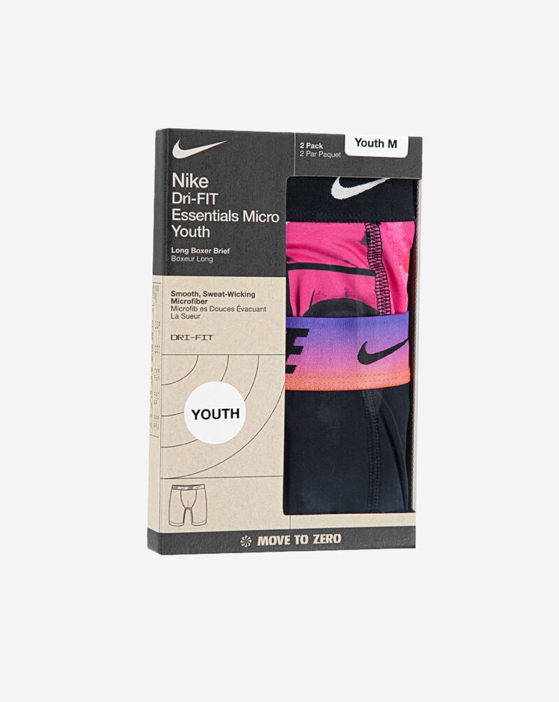 Nike Big Kids' 2PK Printed Boxer Briefs 9N1061-A96 Multi 4