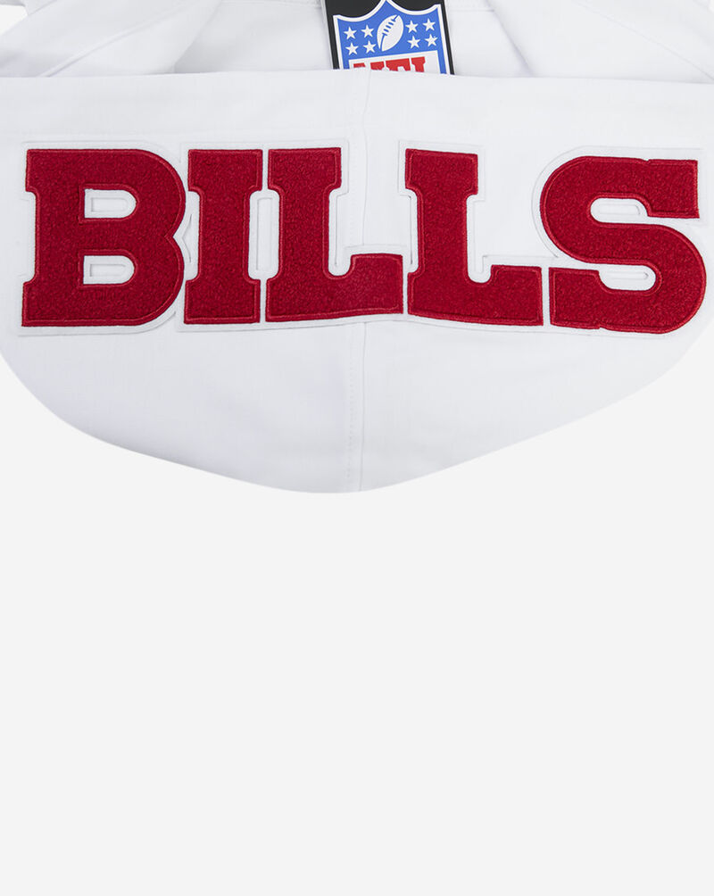 PRO STANDARD Buffalo Bills Chenille Double Knit Pull Over Hoodie FBB5410172-WHT White 2