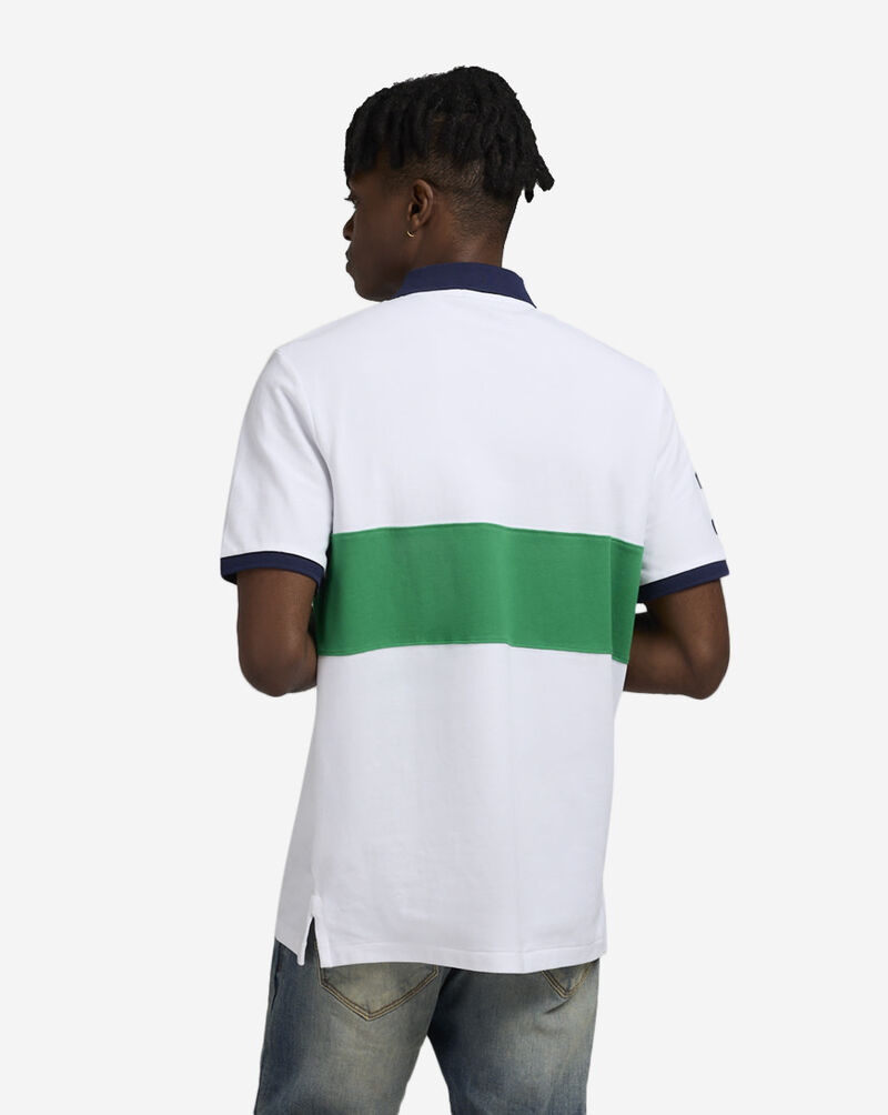 Polo Ralph Lauren Custom Slim Fit Big Pony Mesh Polo Shirt 710861151007-GRN White 2