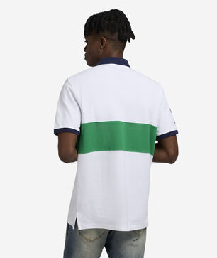 Custom Slim Fit Big Pony Mesh Polo Shirt