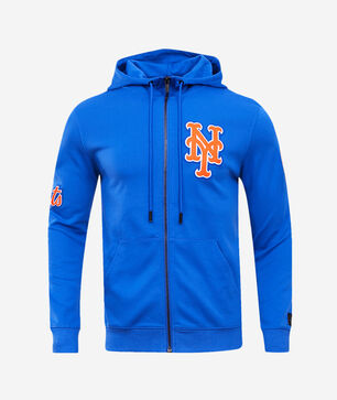 New York Mets Classic Chenille Double Knit Full-Zip Hoodie 