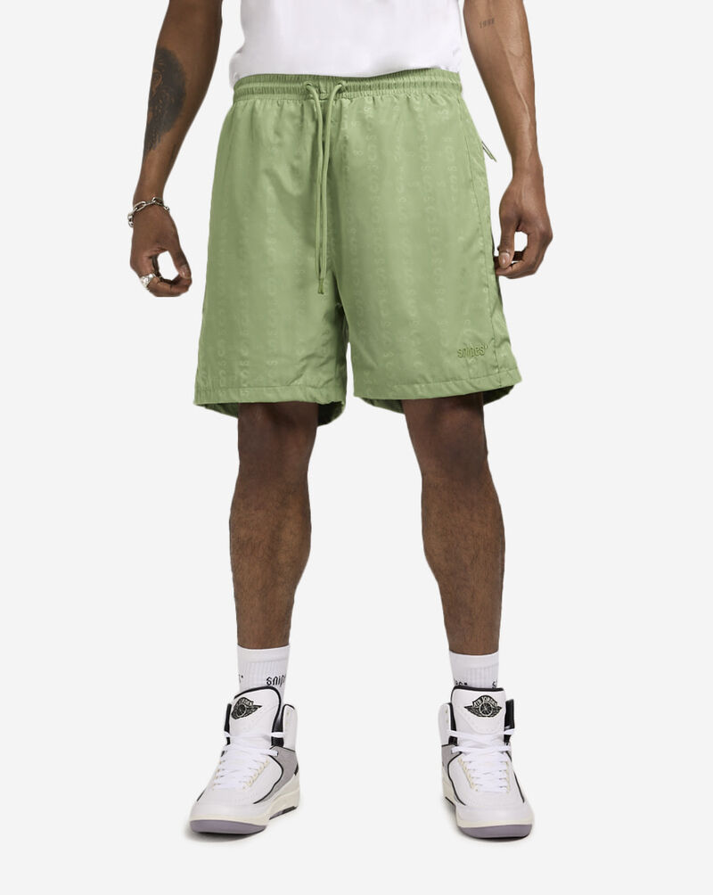 SNIPES Logo Repeat Nylon shorts SNQ224003M-GRN Green 1