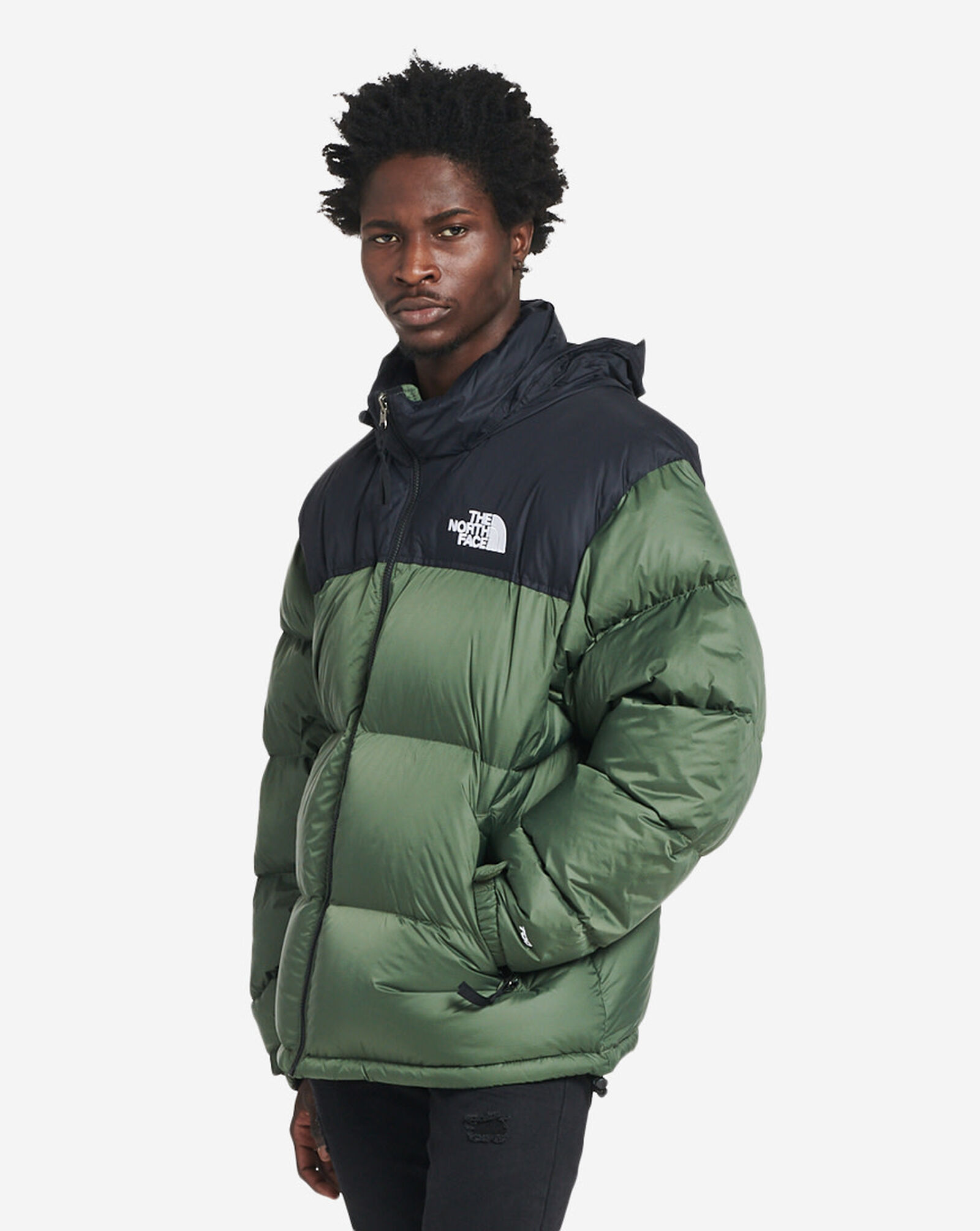 Shop The North Face 1996 Retro Nuptse Jacket NF0A3C8D-NYC green ...