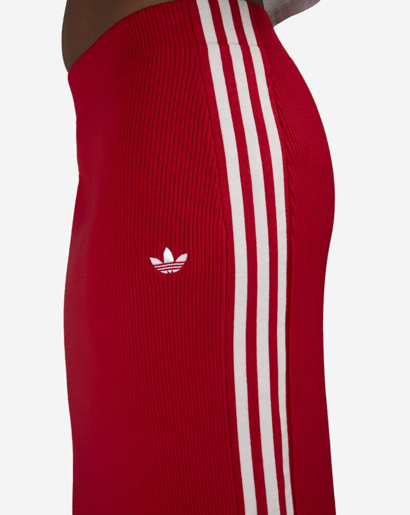adidas Adicolor Knit 3-Stripes Skirt JW2660 Red 3