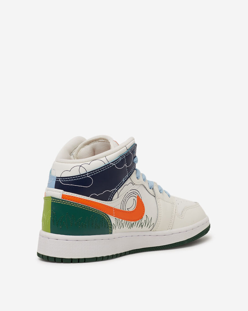 snipes jordan 1 mid blue