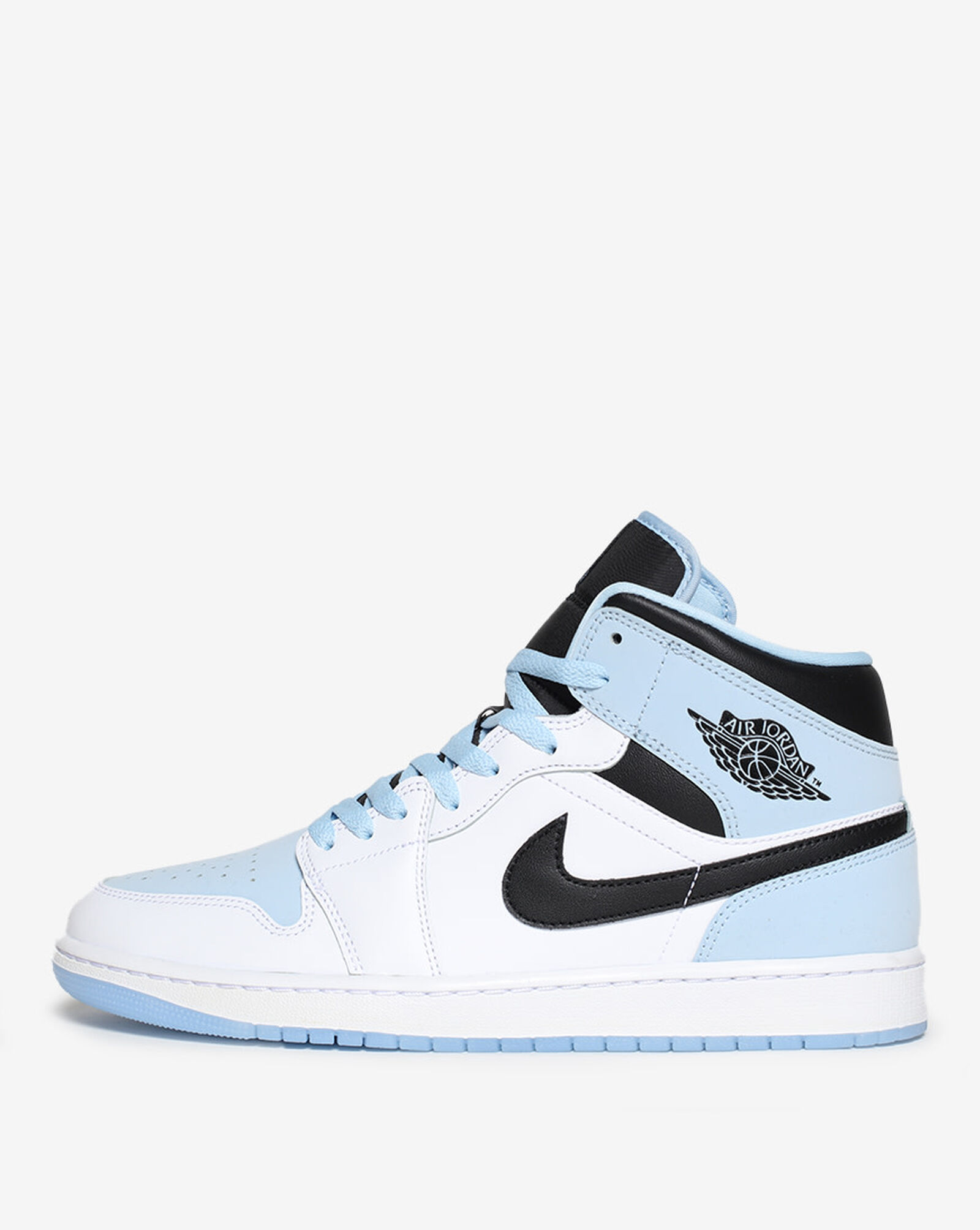 Buy AIR Jordan 1 MID SE-White/ICE BLUE-BLACK-DV1308-104-12UK at