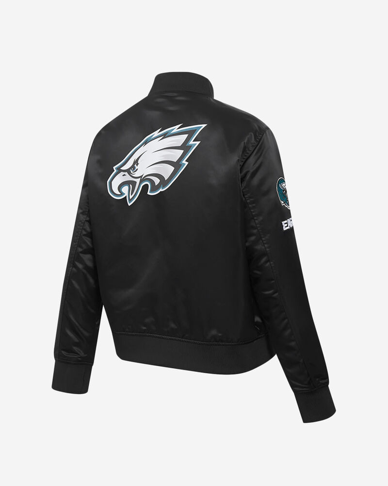 PRO STANDARD Philadelphia Eagles Satin Jacket FPEU45068-BLK Black 3