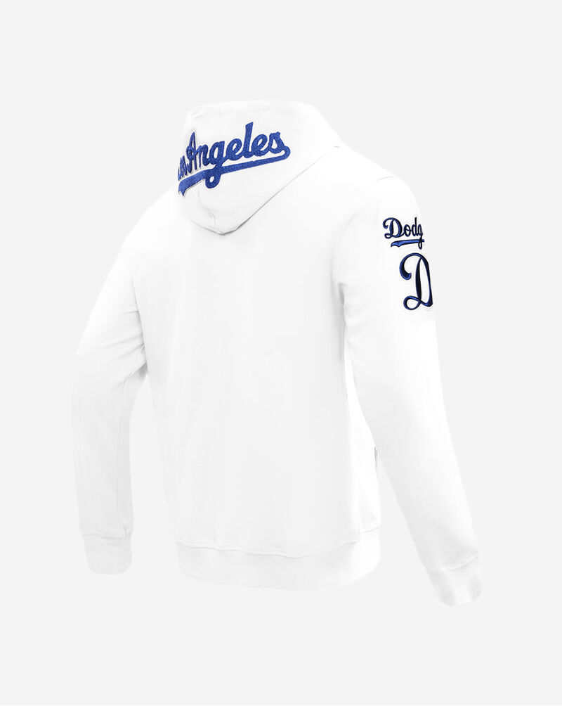 PRO STANDARD Los Angeles Dodgers Classic Chenille Double Knit Full-Zip Hoodie LLD531899-WHT White 3