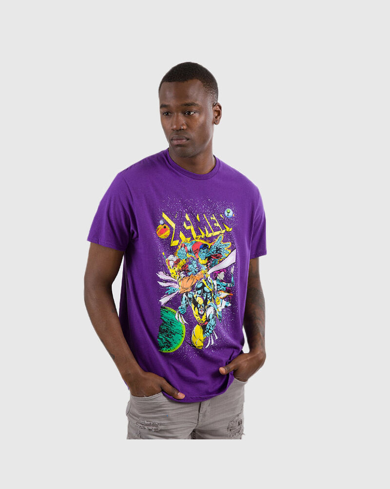 Graphic Tees X-Men Comic T-Shirt MVML0DEMSC Purple 1