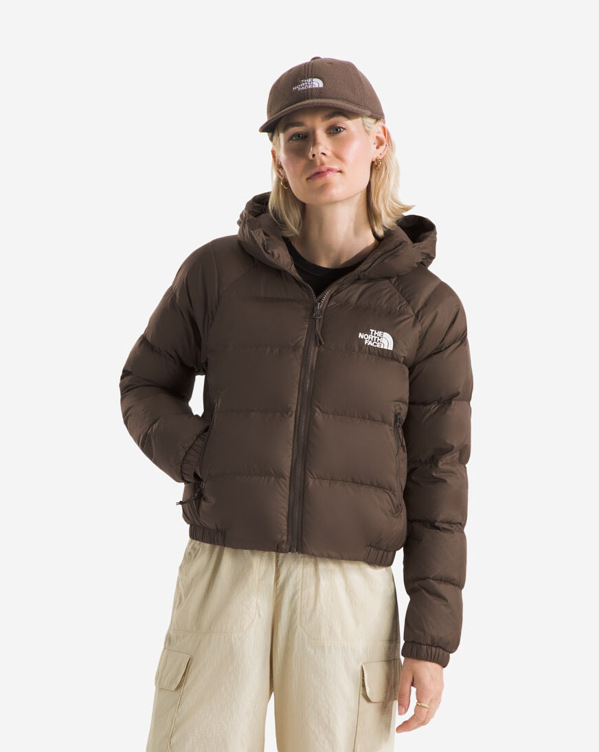 Shop The North Face Hydrenalite Down Hoodie NF0A5GGG-1OI brown