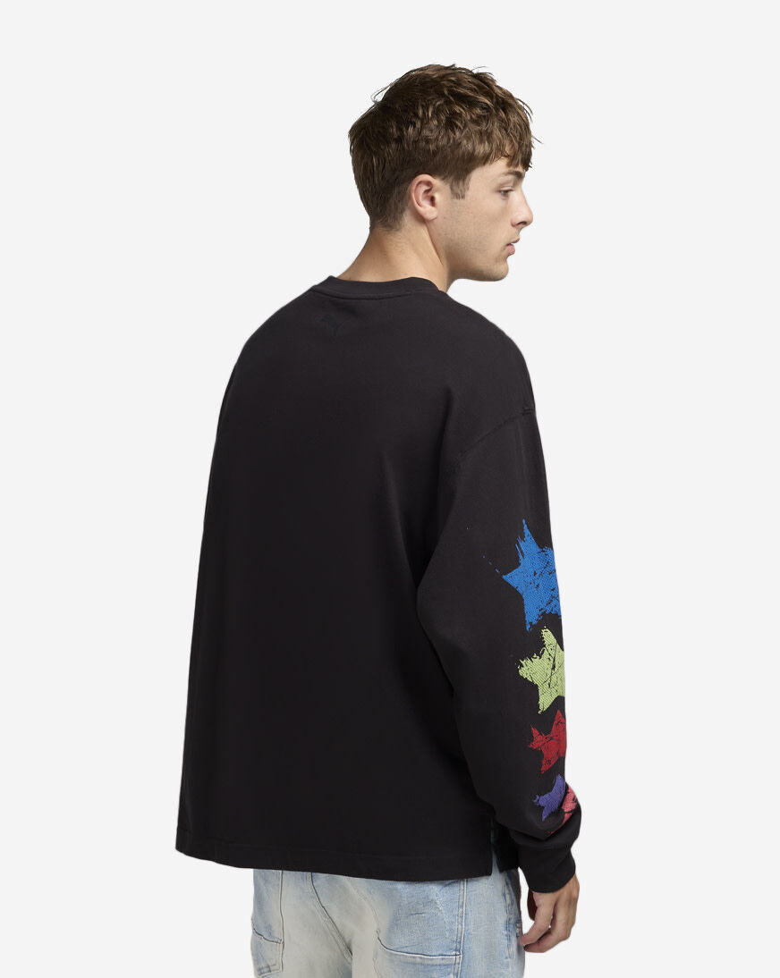 Shop Puma Lamelo Star Vision Long Sleeve Tee 63243901 black