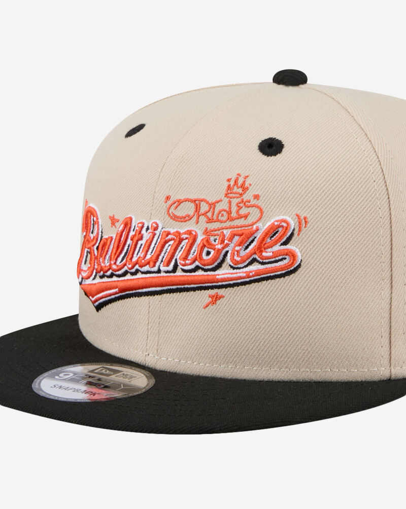 New Era 9Fifty Baltimore Orioles Team Art 2-Tone Snapback Hat 60586766 cream 2