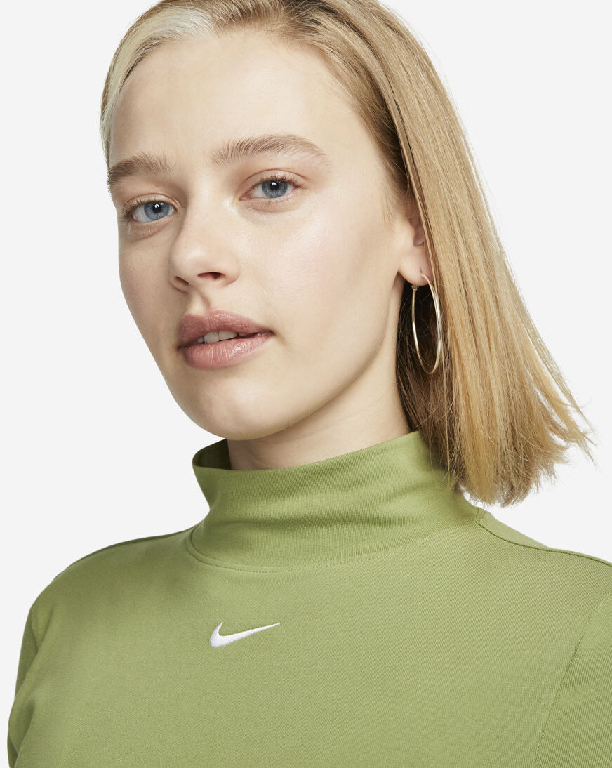 Nike mock turtleneck discount long sleeve cotton
