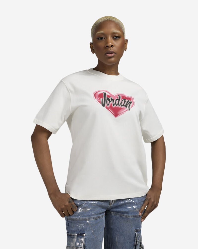 Jordan Heart Airbrush Graphic Tee HV5086-133 White 1