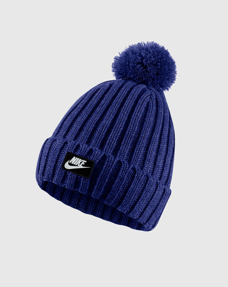 Shop Nike Cuffed Pom Beanie CK1323455 blue SNIPES USA