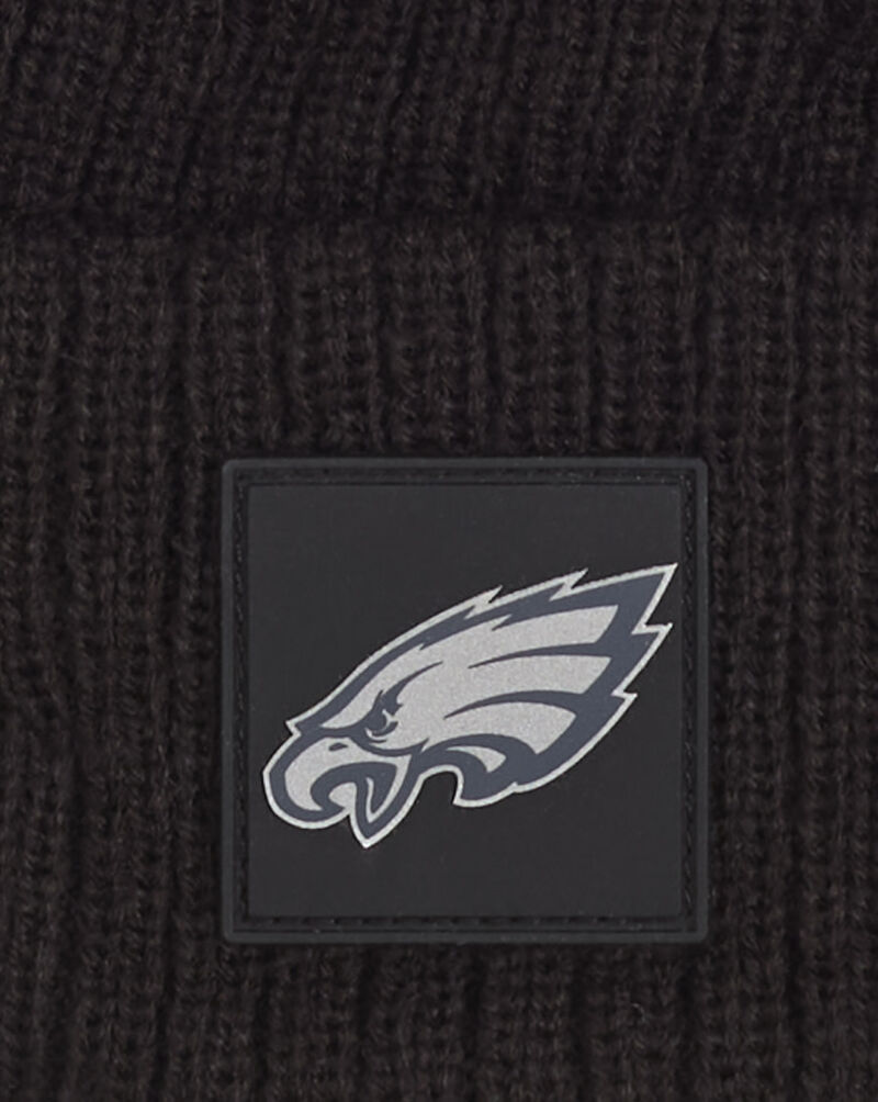 New Era Philadelphia Eagles Rubberized Knit Beanie 60833856 Black 2