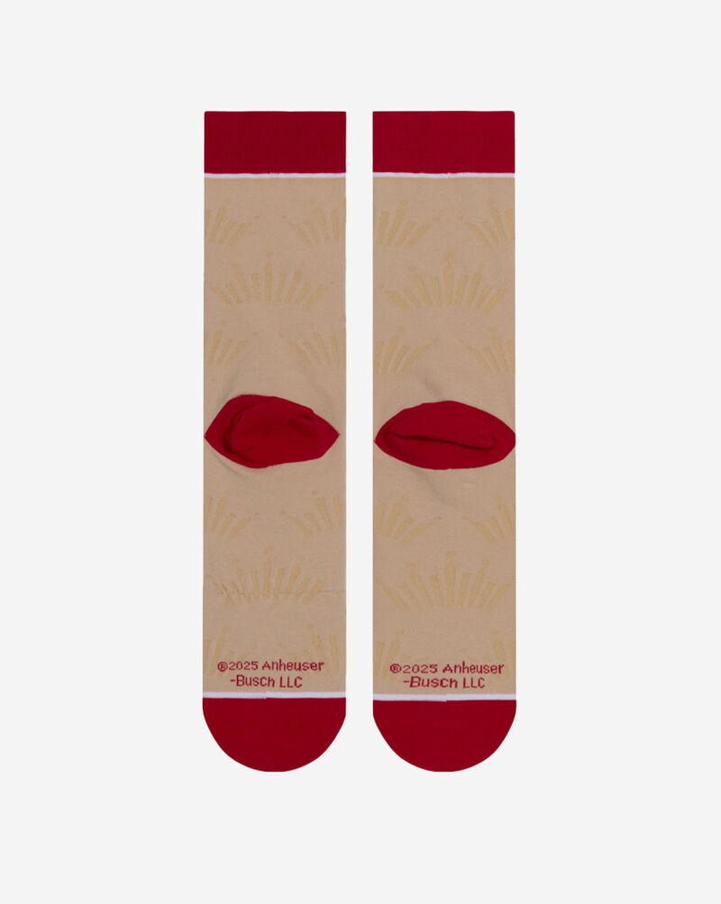 Odd Sox Budweiser Split Crew Socks (L) 39866MONCD Multi 4