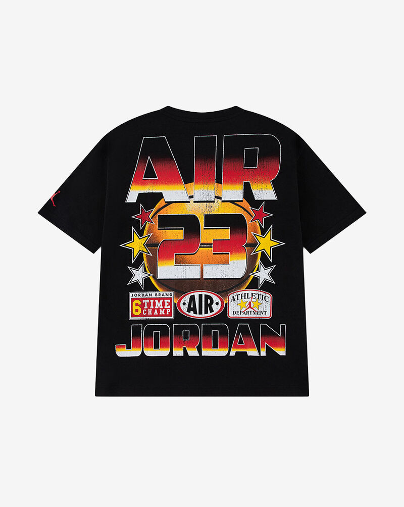 Jordan Big Kids' BBall Ring Graphic Tee 95G379-BLACK Black 3