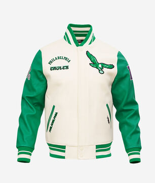 Philadelphia Eagles Retro Classic Rib Wool Varsity Jacket