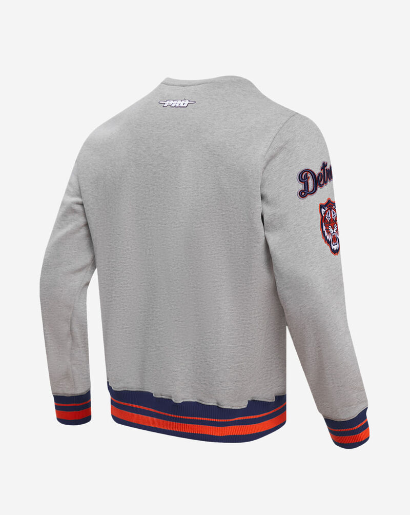 PRO STANDARD Detroit Tigers Mash Up Rib Fleece Crewneck LDT533332-HMO Grey 2