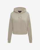 Dallas Cowboys Neutral Cropped Fleece Pullover Hoodie