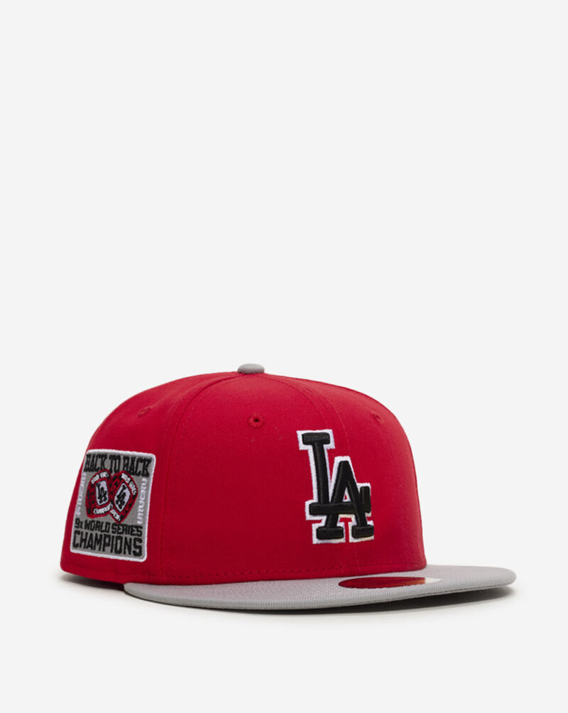New Era 59Fifty Los Angeles Dodgers Fitted Hat 71043110 Red 1