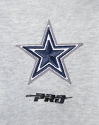PRO STANDARD Dallas Cowboys Mash Up Rib Fleece Cropped Pull Over Hoodie FDCC42382-HMN Grey 2
