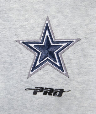 Dallas Cowboys Mash Up Rib Fleece Cropped Pull Over Hoodie