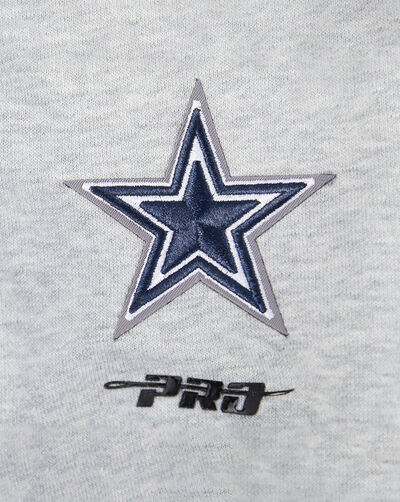 Dallas Cowboys Mash Up Rib Fleece Cropped Pull Over Hoodie