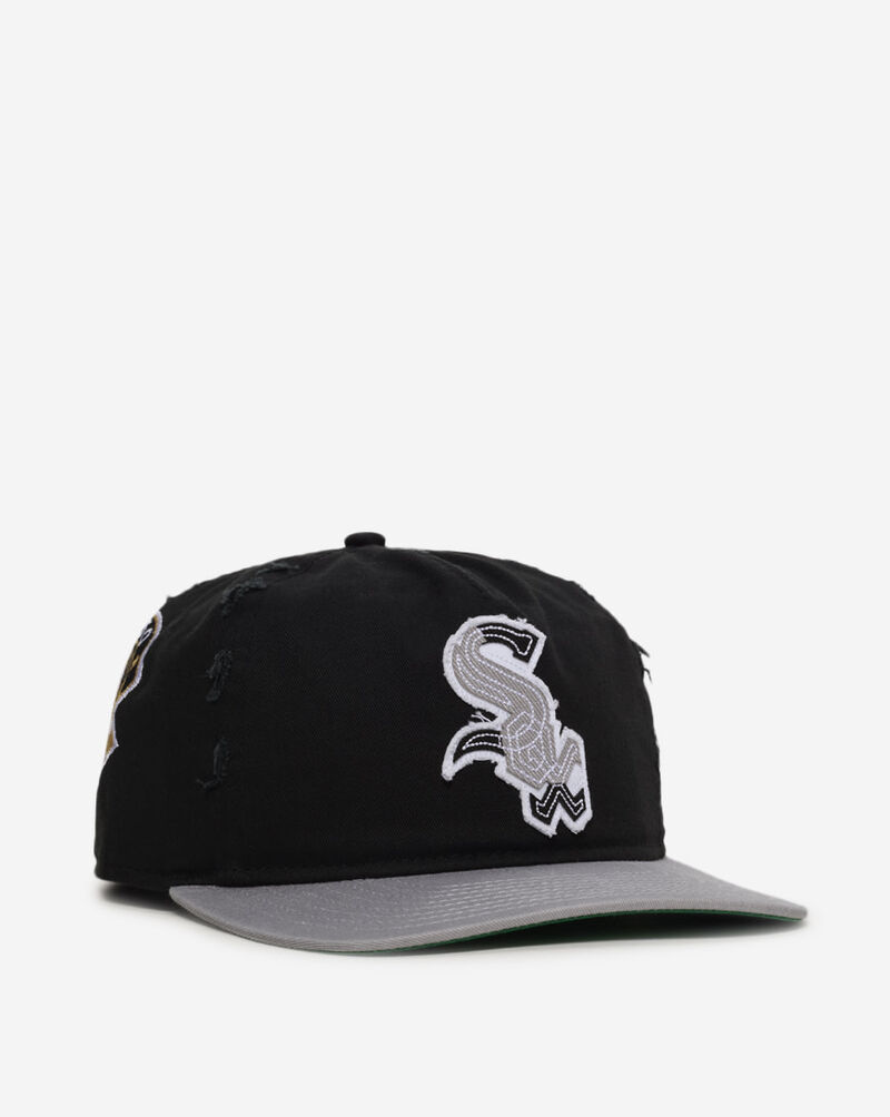 New Era 19Twenty Chicago White Sox Frayed Snapback Hat 60833828 Black 1