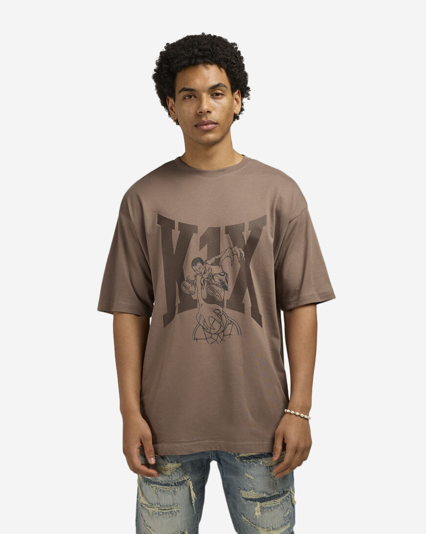 Shop K1X Alien Smash Tee KXM243-010-1 brown | SNIPES USA