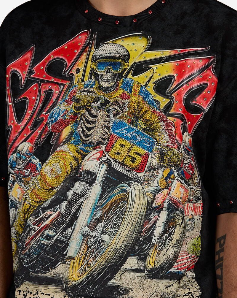 BKYS Apparel Greatness Terry Cropped T-Shirt T1539-BLK Black 3