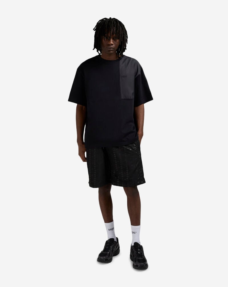 SNIPES Oversized Contrast Fabric Tee SNQ225001M-BLK Black 4