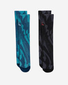 Jordan Print 2PK Crew Socks BJ0533-U41 Blue 2