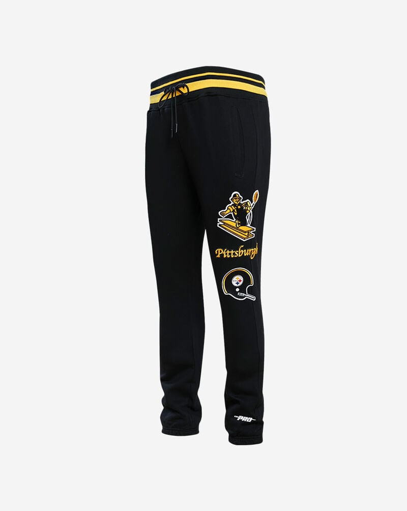 PRO STANDARD Pittsburgh Steelers Retro  Fleece Sweatpant FPS443537-BYE Black 1