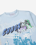 Smoke Rise Kids' Graffiti Long Sleeve Tee BKT26S448SNZ-SKYWAY Blue 2