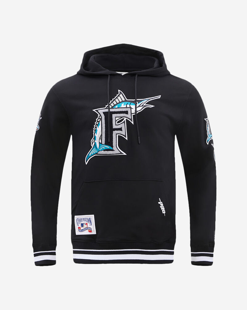 PRO STANDARD Florida Marlins Retro Classic Fleece Pull Over Hoodie LMM535535-BLK Black 1