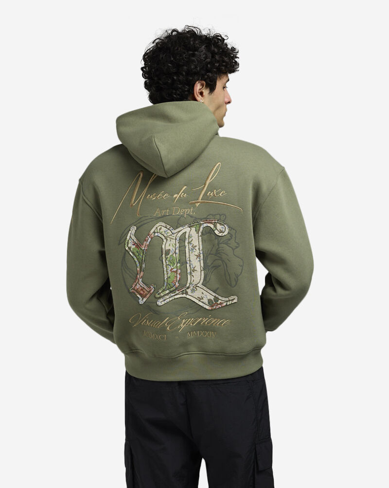 Smoke Rise Tapestry Patch Hoodie  FO24569SNZ-ARMY Green 2