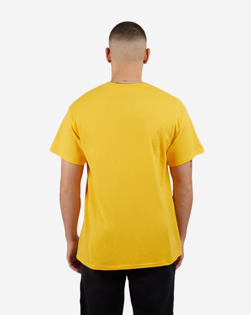 yellow graphic tee