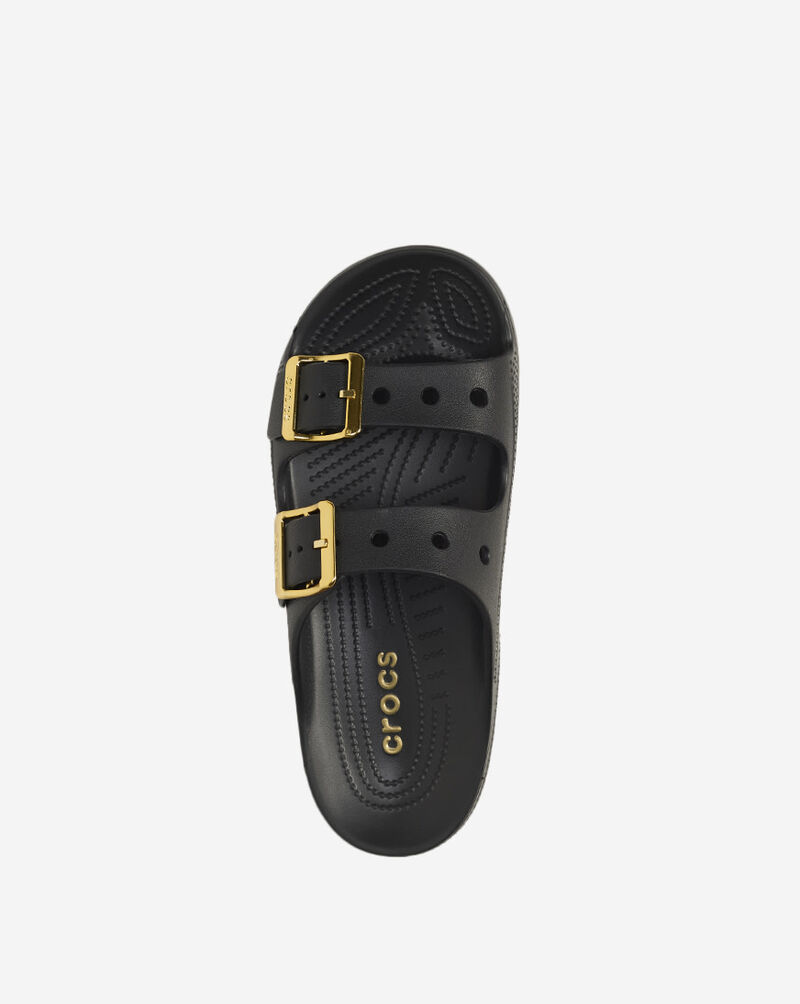 Crocs Saturday Metallic Buckle Sandal 213316-001 Black 7