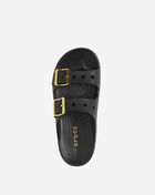 Crocs Saturday Metallic Buckle Sandal 213316-001 Black 7